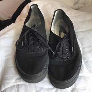 Black size 12 Men’s Vans basically brand new